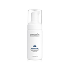 A white bottle of amerín ESSENTIAL | Enzymatic Foaming Cleanser with a clear cap and white pump dispenser, shown on a solid white background.